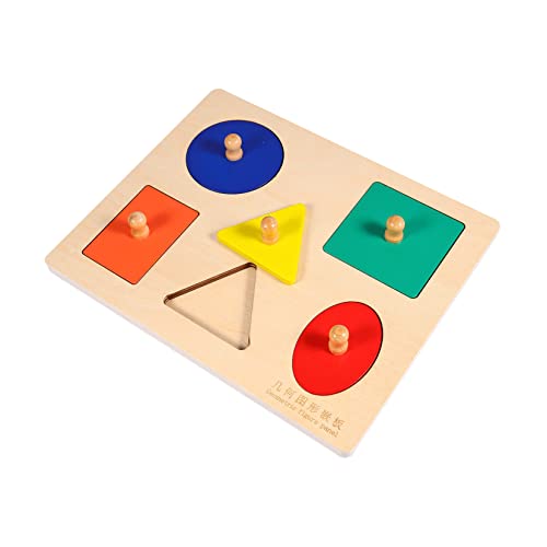 HANABASS 1Satz Geometrisches Holz Puzzlespielzeug für Kleinkinder Frühes Lernspielzeug Hand Augen Koordination und Greiffähigkeiten Sicher und Kinderfreundlich HANABASS 1Satz Geometrisches Holz Puzzlespielzeug für Kleinkinder Frühes Lernspielzeug Hand Augen Koordination und Greiffähigkeiten Sicher und Kinderfreundlich von HANABASS