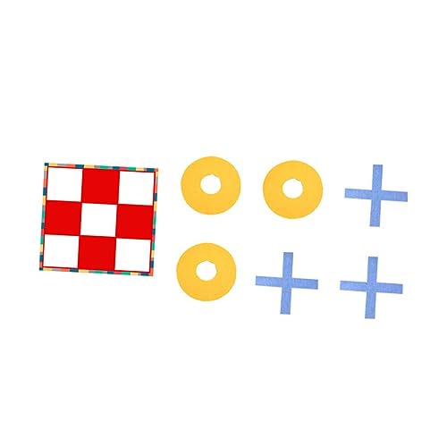 HANABASS 1Satz Großes Tragbares Toe Spielset für Indoor und Outdoor Familienspiel für Erwachsene für Camping und Reisen Schachbrett und Spielsteinen von HANABASS