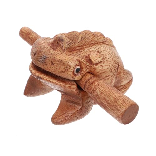 HANABASS 1Satz Holz Frosch Percussion Instrument Musikspielzeug für Langlebig Klangqualität für Kreative Spielstunden Musikalischer Fähigkeiten HANABASS 1Satz Holz Frosch Percussion Instrument Musikspielzeug für Langlebig Klangqualität für Kreative Spielstunden Musikalischer Fähigkeiten von HANABASS
