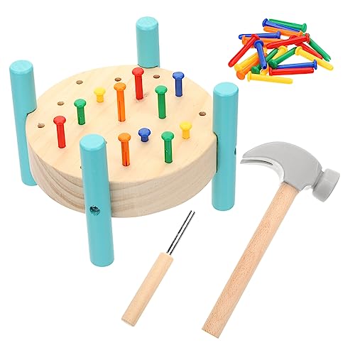 HANABASS 1Satz Holzhammer für Montessori Nageltisch mit Bunten Holznägeln Fördert Hand Augen Koordination und Kreativität Sicheres und Langlebiges Hämmern für Kleinkinder HANABASS 1Satz Holzhammer für Montessori Nageltisch mit Bunten Holznägeln Fördert Hand Augen Koordination und Kreativität Sicheres und Langlebiges Hämmern für Kleinkinder von HANABASS