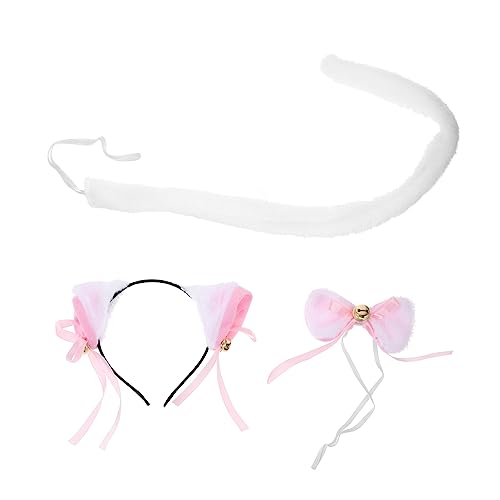 HANABASS 1Satz Katzenohr Stirnband mit und Fliege für Cosplay Katzenohren Accessoire für Halloween und Festliche Partys Kreatives und Dekoratives Kostümzubehör HANABASS 1Satz Katzenohr Stirnband mit und Fliege für Cosplay Katzenohren Accessoire für Halloween und Festliche Partys Kreatives und Dekoratives Kostümzubehör von HANABASS