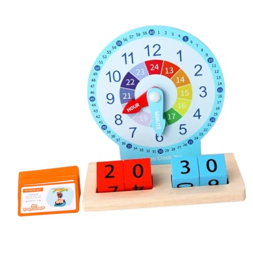HANABASS 1Satz Kinderuhr aus Holz Lernspielzeug zur Zeitwahrnehmung für Pädagogisches Uhrenspielzeug zur Kognitiver Fähigkeiten für Vorschule und Kindergarten HANABASS 1Satz Kinderuhr aus Holz Lernspielzeug zur Zeitwahrnehmung für Pädagogisches Uhrenspielzeug zur Kognitiver Fähigkeiten für Vorschule und Kindergarten von HANABASS