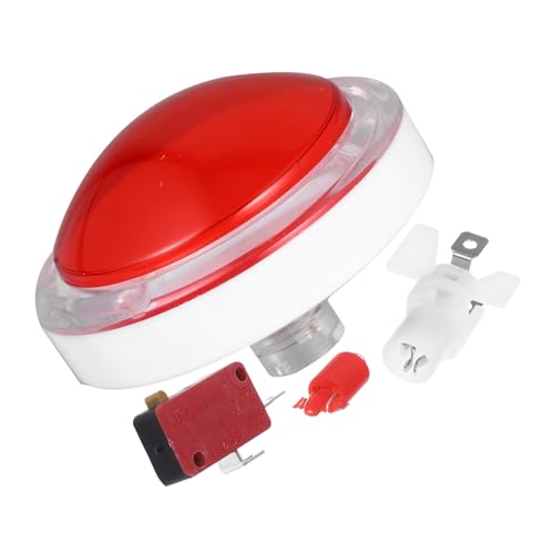 HANABASS 1Satz LED für Spiele Interaktiver Spielsummer mit LED Licht Knopf Rot Automatischer Reset für Tanzmaschinen und Spielkonsolen HANABASS 1Satz LED für Spiele Interaktiver Spielsummer mit LED Licht Knopf Rot Automatischer Reset für Tanzmaschinen und Spielkonsolen von HANABASS