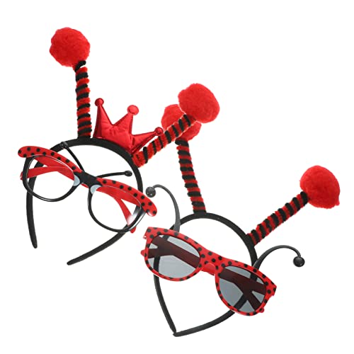 HANABASS 1Satz Marienkäfer Stirnband und Brillen Set Kostümzubehör für Partys Entzückendes Haaraccessoire mit Brille für Mädchen und Erwachsene für Halloween und Feierlichkeiten HANABASS 1Satz Marienkäfer Stirnband und Brillen Set Kostümzubehör für Partys Entzückendes Haaraccessoire mit Brille für Mädchen und Erwachsene für Halloween und Feierlichkeiten von HANABASS