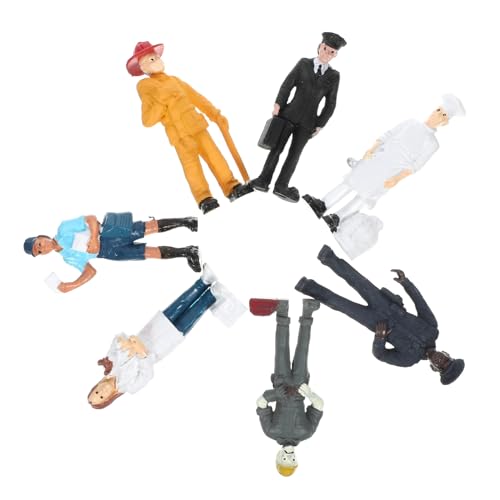HANABASS Miniatur Menschen Figuren Satz 1 Satz Imitierte Personen Modell für Architektur PVC Miniatur Figuren Deko Lehrmittel Nicht Spielzeug Geeignet von HANABASS