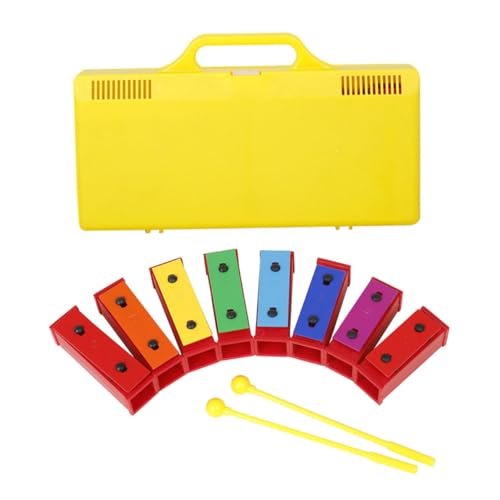 HANABASS 1Satz Musik Percussion für Kleinkinder Handspiel Xylophon Farbenfrohes Schlaginstrument zur Musikalischen Früherziehung für Jungen und Mädchen Ab Jahr von HANABASS