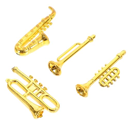 HANABASS 1Satz Musikinstrumente Klassische Modelle für Puppenhaus Dekoration Mini Trompete und Saxophon Mini Einrichtung HANABASS 1Satz Musikinstrumente Klassische Modelle für Puppenhaus Dekoration Mini Trompete und Saxophon Mini Einrichtung von HANABASS