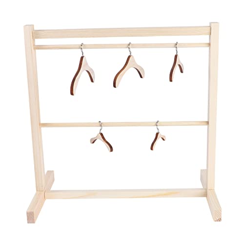HANABASS 1Satz Puppen Kleiderbügel Set aus Holz Puppenhalter für Puppenhaus für Puppenherstellung Kinderzimmer und Mehr Langlebiges Holzmaterial für Einfache Organisation HANABASS 1Satz Puppen Kleiderbügel Set aus Holz Puppenhalter für Puppenhaus für Puppenherstellung Kinderzimmer und Mehr Langlebiges Holzmaterial für Einfache Organisation von HANABASS