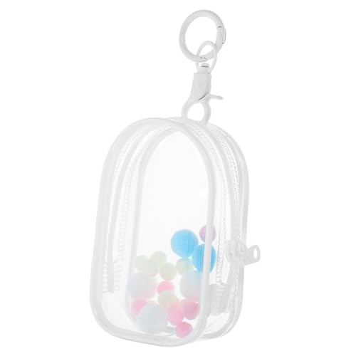 HANABASS 1Satz Puppentasche aus Transparente Aufbewahrungstasche mit Hängeschnalle und Plüschball für Kleine Puppen und Figuren Langlebig und Wasserabweisend Perfektes HANABASS 1Satz Puppentasche aus Transparente Aufbewahrungstasche mit Hängeschnalle und Plüschball für Kleine Puppen und Figuren Langlebig und Wasserabweisend Perfektes von HANABASS