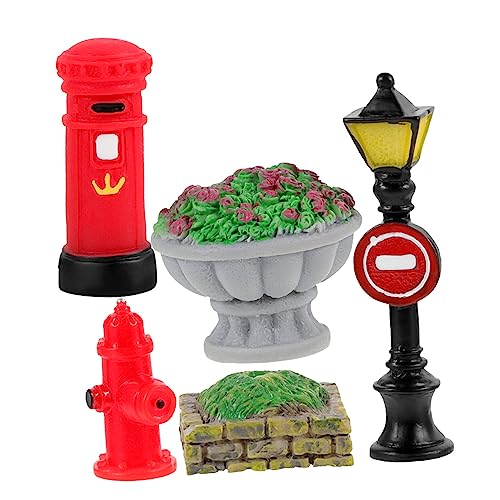 HANABASS 1Satz Teiliges DIY Mikrolandschaft Zubehör mit Winzigen Lampen Straßenlampen und Verkehrs für Puppenhäuser und Garten Deko HANABASS 1Satz Teiliges DIY Mikrolandschaft Zubehör mit Winzigen Lampen Straßenlampen und Verkehrs für Puppenhäuser und Garten Deko von HANABASS