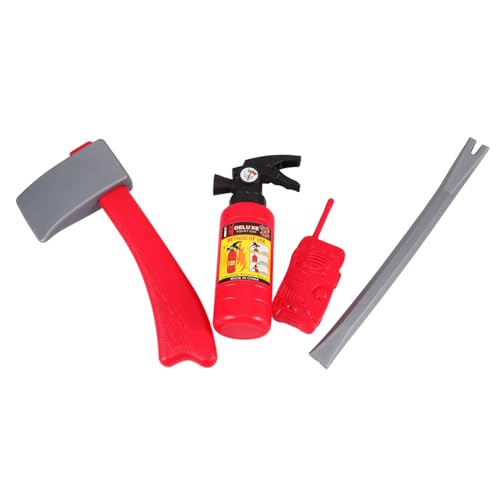 HANABASS Feuerwehr Rollenspielset für Kinder Feuerwehrmann Kostüm mit Spielzeug Feuerlöscher Wasserpistole und Zubehör für Kreatives Spielen im Freien HANABASS Feuerwehr Rollenspielset für Kinder Feuerwehrmann Kostüm mit Spielzeug Feuerlöscher Wasserpistole und Zubehör für Kreatives Spielen im Freien von HANABASS
