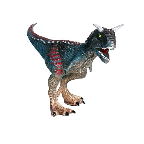 HANABASS Kunststoff Dinosaurier Modell Spielzeug Lebendige Carnotaurus Figur für Kinder Tiermodell Ornament Heimdekoration Lernspielzeug Kinderspielzeug von HANABASS