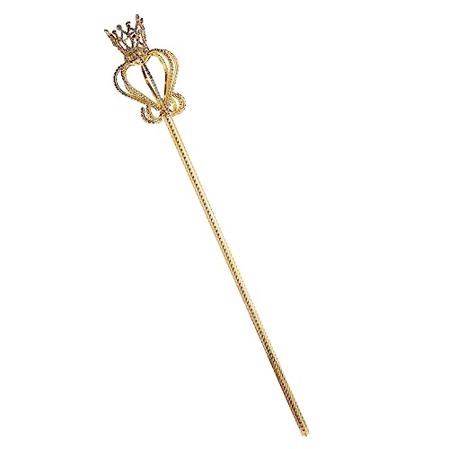 HANABASS 1Stück Lustiger Kronenstab Goldener Feenstab für Kostüme Zauberstab für Kindergeburtstag Halloween Cosplay und Festliche Anlässe Glänzendes Design HANABASS 1Stück Lustiger Kronenstab Goldener Feenstab für Kostüme Zauberstab für Kindergeburtstag Halloween Cosplay und Festliche Anlässe Glänzendes Design von HANABASS