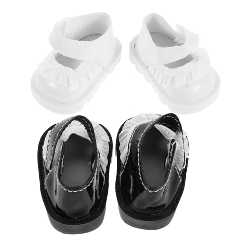 HANABASS 2 Paare Puppenschuhe mit Blumen-Spitze Weiche Mini-schuhmodelle für Neugeborene Puppen Miniatur Hausschmuck Ersatzkleidung für Puppenmädchen Kreatives Zubehör für Mini-szenen HANABASS 2 Paare Puppenschuhe mit Blumen-Spitze Weiche Mini-schuhmodelle für Neugeborene Puppen Miniatur Hausschmuck Ersatzkleidung für Puppenmädchen Kreatives Zubehör für Mini-szenen von HANABASS