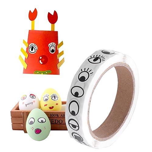 HANABASS 2 Rollen Augenaufkleber DIY Etiketten mit Bunten Augenmustern für Schüler und Bastelprojekte Farbige Augen Augen Aufkleber pro Rolle HANABASS 2 Rollen Augenaufkleber DIY Etiketten mit Bunten Augenmustern für Schüler und Bastelprojekte Farbige Augen Augen Aufkleber pro Rolle von HANABASS