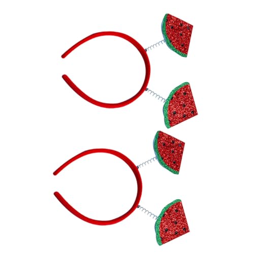HANABASS 2 STÜCK Teiliges Stirnband Wassermelone Realistische Frucht Haarreife Leichtes Strapazierfähiges Material Bequemer Sitz für Sommerfestivals Karneval und Partyaccessoire für HANABASS 2 STÜCK Teiliges Stirnband Wassermelone Realistische Frucht Haarreife Leichtes Strapazierfähiges Material Bequemer Sitz für Sommerfestivals Karneval und Partyaccessoire für von HANABASS