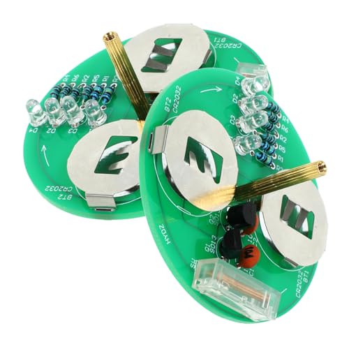 HANABASS 2 Sätze DIY Gyroskop Lötset Elektronisches Bausatz Kit für Anfänger Teiliges zur Verbesserung der Lötfähigkeiten für Spannende Experimente von HANABASS