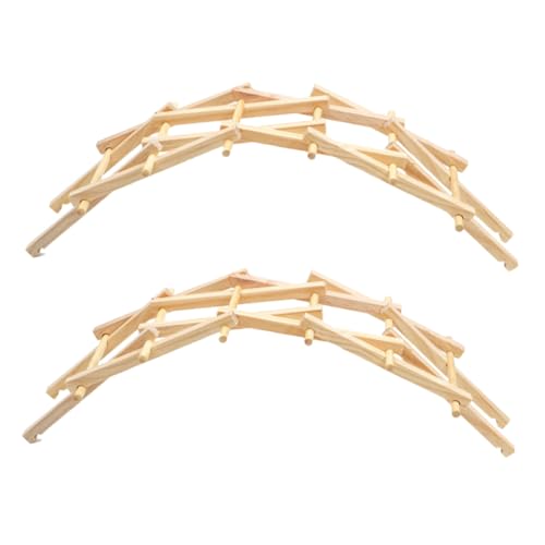 HANABASS 2 Sätze Handgefertigtes Holz Archbrücken Modellbausatz für Pädagogisches Wissenschaftsspielzeug Stabiles DIY Modell für Spannende Experimente und Wohnraumdekoration HANABASS 2 Sätze Handgefertigtes Holz Archbrücken Modellbausatz für Pädagogisches Wissenschaftsspielzeug Stabiles DIY Modell für Spannende Experimente und Wohnraumdekoration von HANABASS