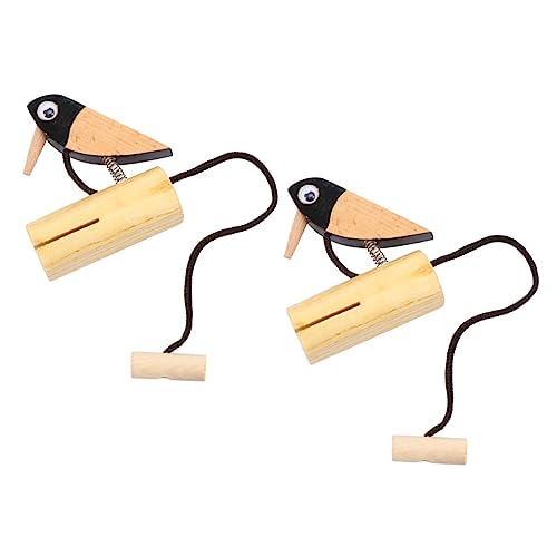HANABASS 2 Sätze Holzspielzeug Türglocke Im Design Eines Spechts Musikinstrument Für Percussion Zur Frühen Musikalität 2 Stück * 2 HANABASS 2 Sätze Holzspielzeug Türglocke Im Design Eines Spechts Musikinstrument Für Percussion Zur Frühen Musikalität 2 Stück * 2 von HANABASS