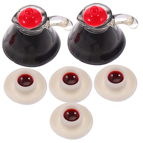 HANABASS 2 Sätze Kaffeetassenmodell Miniatur Mini-Topf Kaffeekessel Ornament Kaffee wasserkocher Modell Wasserkocher Mini -Kaffeekanne kleine Kaffeekanne Mini -Kessel Harz von HANABASS