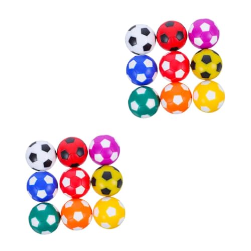 HANABASS 2 Sätze Mini Tischfußball Ersatzbälle Farben Kunststoff Kugeln für Tischkicker für Einfache Handhabung und Spielspaß Geeignet für Büro Zuhause Partys und Schulveranstaltungen von HANABASS