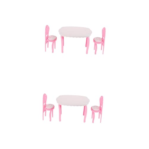 HANABASS 2 Sätze Miniatur Puppenhaus Möbel Set Stabiles Kunststoff Tisch und Stühle Kindersicheres Spielmöbel Zubehör für Fantasievolles Rollenspiel und Kreative Kinderzimmer Ausstattung HANABASS 2 Sätze Miniatur Puppenhaus Möbel Set Stabiles Kunststoff Tisch und Stühle Kindersicheres Spielmöbel Zubehör für Fantasievolles Rollenspiel und Kreative Kinderzimmer Ausstattung von HANABASS