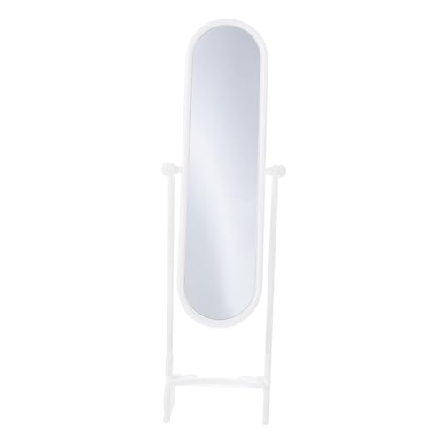HANABASS 2 Sätze Miniatur Standspiegel Mini Drehbarer Schminkspiegel Weiße Puppenhaus Deko Schlafzimmer Zubehör Realistisches Puppenhaus Ornament Vielseitige Miniaturdeko von HANABASS