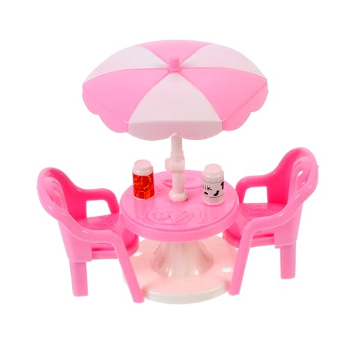 HANABASS 2 Sätze Miniatur Strand Deko Abs Material Miniatur Liegestuhl und Strandzubehör Puppenhaus Accessoires Kreative DIY für Outdoor und Innendekoration Zufällige Farbe Zufällige Farbe von HANABASS