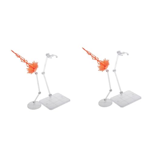 HANABASS 2 Sätze Modell Energieeffekt Deko mit Stabilem Ständer Rotes Teiliges für Figuren Langlebiges Zubehör zur Individuellen Präsentation und Sicheren Stabilisierung von Sammlerfiguren HANABASS 2 Sätze Modell Energieeffekt Deko mit Stabilem Ständer Rotes Teiliges für Figuren Langlebiges Zubehör zur Individuellen Präsentation und Sicheren Stabilisierung von Sammlerfiguren von HANABASS