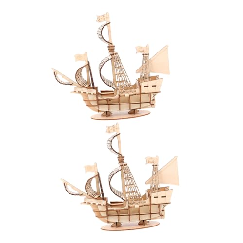 HANABASS 2 Sätze Segelboot Puzzle Teilig Holzbausatz für Erwachsene DIY Modellbausatz aus Natürlichem Holz Pädagogisches Puzzle für Kreativität und Design HANABASS 2 Sätze Segelboot Puzzle Teilig Holzbausatz für Erwachsene DIY Modellbausatz aus Natürlichem Holz Pädagogisches Puzzle für Kreativität und Design von HANABASS