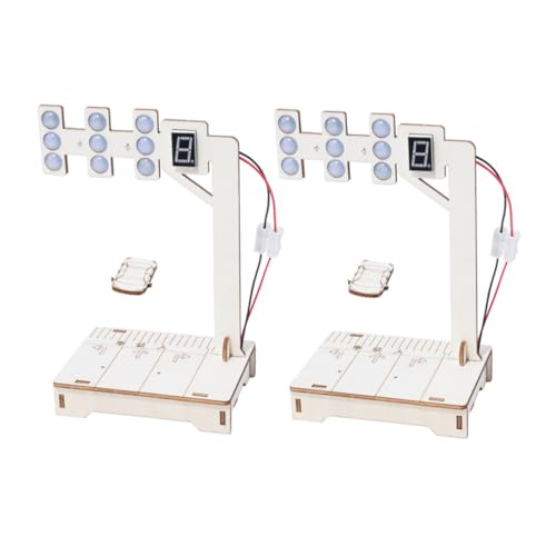 HANABASS 2 Sätze Stem Verkehrssignal Bausatz Holz Modell DIY Ampel Experimentierspielzeug für Verkehrssicherheit Lernen Pädagogisch Logisches Denken Fördern HANABASS 2 Sätze Stem Verkehrssignal Bausatz Holz Modell DIY Ampel Experimentierspielzeug für Verkehrssicherheit Lernen Pädagogisch Logisches Denken Fördern von HANABASS