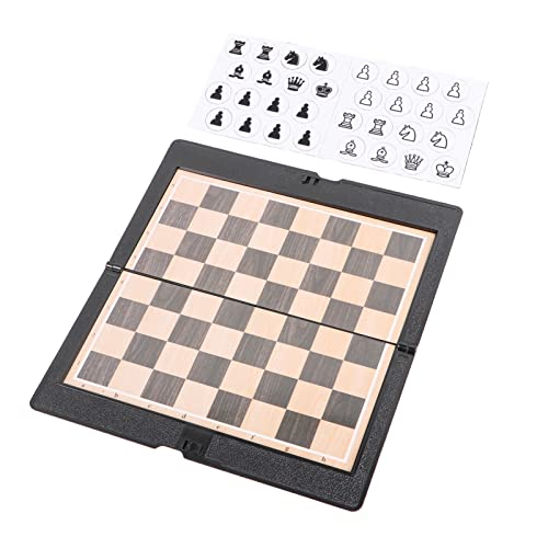 HANABASS 2 Satz Faltbares Magnetisches Schachspiel Set Pack für Reisen und Partys Tragbares Schachbrettspiel für Freunde und Familie für Outdoor Aktivitäten Fördert Intelligenz und von HANABASS