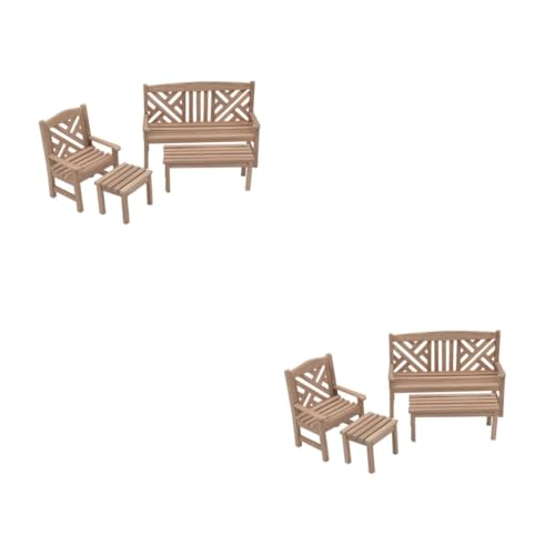 HANABASS 2 Sets Mini Möbelmodell Mini Gartenstuhl Miniatur Gartenornament Stühle Gartenstuhl Bank Miniatur Puppenhaus Mini Möbel Ornamente HANABASS 2 Sets Mini Möbelmodell Mini Gartenstuhl Miniatur Gartenornament Stühle Gartenstuhl Bank Miniatur Puppenhaus Mini Möbel Ornamente von HANABASS
