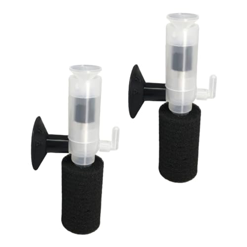 HANABASS 2 Stück Aquarium Unterwasserfilter Sauerstoffpumpe mit Starkem Filtersystem Wiederverwendbarer Schwammfilter für Klares Wasser Geeignet für Fischbecken HANABASS 2 Stück Aquarium Unterwasserfilter Sauerstoffpumpe mit Starkem Filtersystem Wiederverwendbarer Schwammfilter für Klares Wasser Geeignet für Fischbecken von HANABASS
