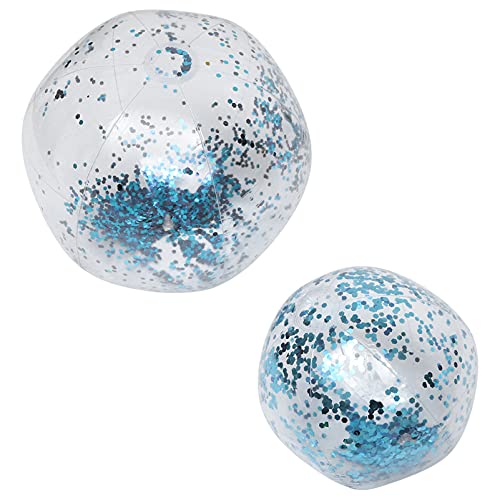 HANABASS 2 Stück Aufblasbare Strandbälle mit Glitzer und PVC Sequin Beach Balls für Partys und Sommeraktivitäten für Familien HANABASS 2 Stück Aufblasbare Strandbälle mit Glitzer und PVC Sequin Beach Balls für Partys und Sommeraktivitäten für Familien von HANABASS