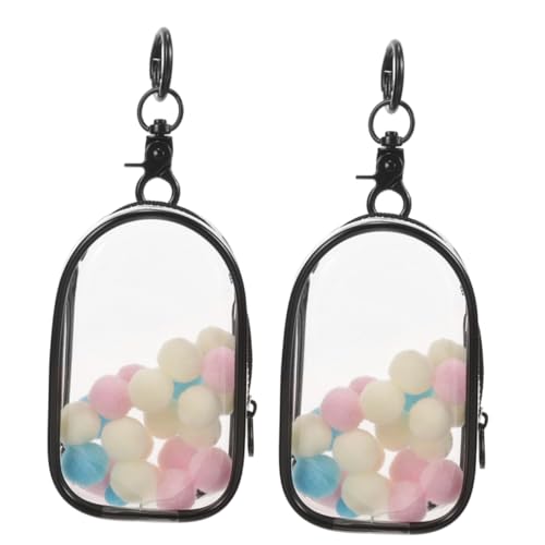 HANABASS 2 Stück Blindbox-babytasche Kleine Aufbewahrungstasche Tragehilfe Für Babypuppen Korb Klare Puppentasche Mädchen Kleine wasserdichte Tasche Ausgestopft Mini-klarsichtbeutel Plastik von HANABASS