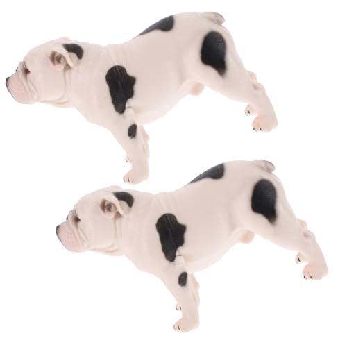 HANABASS 2 Stück Bulldoggen Ornament Ornamente Für Dekorationen Für Zuhause Simulations Hundefigur Simulierte Hundestatue Hundedekoration Für Das Zuhause Hundefigur von HANABASS