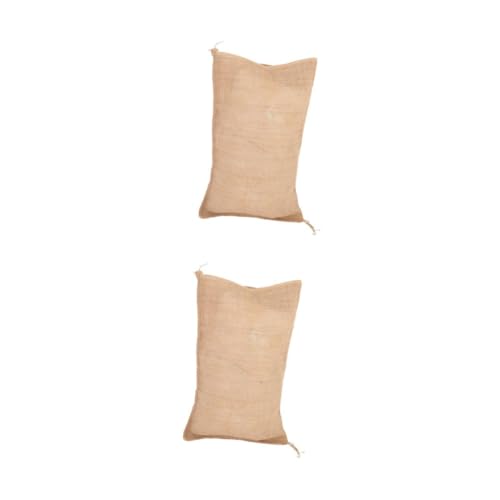 HANABASS 2 Stück Burlap Leicht Tragbar für Outdoor Lawn Games Kartoffelsackrennen BBQ Party Wiederverwendbar Robustes Jutematerial für Erwachsene von HANABASS