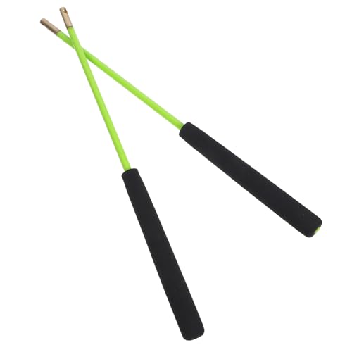 HANABASS Diabolo Stäbe 2 Chinesische -diabolo-Sticks – Diabolo-handstäbe Jonglier-diabolo-Stick -ledergriff Diabolo-steuerstäbe Hellgrün von HANABASS
