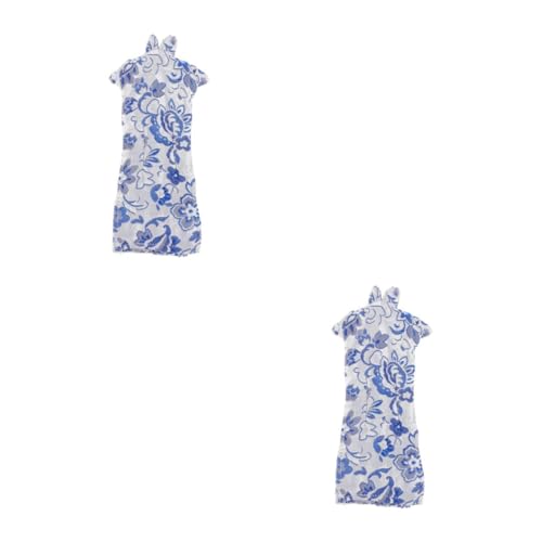 HANABASS 2 Stück Dolls Cheongsam Kleid Chinesisches Design für Mädchen Puppenkleidung Kostüm für Geburtstag und Festtage mit Einzigartiger Traditioneller HANABASS 2 Stück Dolls Cheongsam Kleid Chinesisches Design für Mädchen Puppenkleidung Kostüm für Geburtstag und Festtage mit Einzigartiger Traditioneller von HANABASS