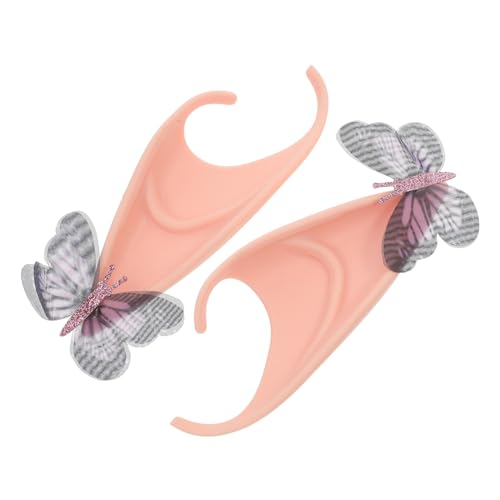 HANABASS 2 Stück Elfenohren Cosplay Zubehör für und Partys Glitzernde Ohren für Karneval und Weihnachtsfeiern für Zauberhafte Kostüme HANABASS 2 Stück Elfenohren Cosplay Zubehör für und Partys Glitzernde Ohren für Karneval und Weihnachtsfeiern für Zauberhafte Kostüme von HANABASS