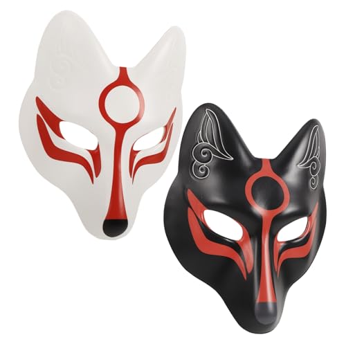 HANABASS 2 Stück Eva-fuchs- Weiße Fuchsmaske Gießen Mit Quasten Neuheit Rave Maskerade Männer Kostüme Halloween-hälfte Für Party Halloween-requisite Led Lichter HANABASS 2 Stück Eva-fuchs- Weiße Fuchsmaske Gießen Mit Quasten Neuheit Rave Maskerade Männer Kostüme Halloween-hälfte Für Party Halloween-requisite Led Lichter von HANABASS
