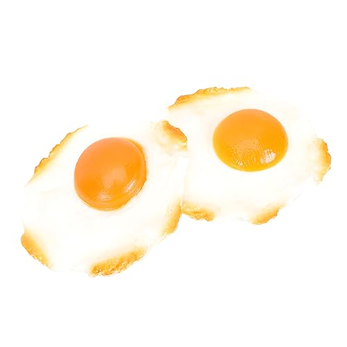 HANABASS 2 Stück Fake Fried Egg Props Realistische Eier für Fotografie Dekoration Streich Simulierte Lebensmittel für Küche Party Zuhause PVC Material Langlebig Sicher HANABASS 2 Stück Fake Fried Egg Props Realistische Eier für Fotografie Dekoration Streich Simulierte Lebensmittel für Küche Party Zuhause PVC Material Langlebig Sicher von HANABASS
