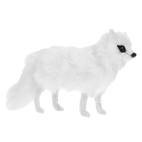 HANABASS 2 Stück Fox -Modell Ornamente Plüschfuchs Plüschtiere Kindergartendekoration Fuchs-Figur-Statue Tierdekoration Fuchsfiguren Süßer Fuchs Stofftierkind Kunstfell Weiß HANABASS 2 Stück Fox -Modell Ornamente Plüschfuchs Plüschtiere Kindergartendekoration Fuchs-Figur-Statue Tierdekoration Fuchsfiguren Süßer Fuchs Stofftierkind Kunstfell Weiß von HANABASS