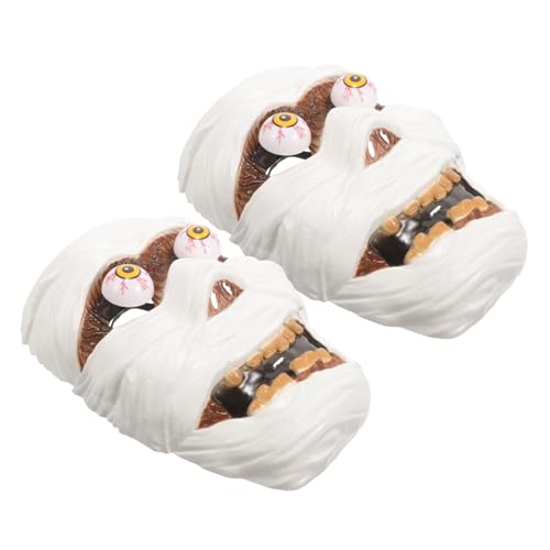 HANABASS 2 Stück Gruselige Halloween Masken aus Sicherem für Bühnenauftritte Halloween Partys Cosplay und Maskeraden mit Furchteinflößendem Design für Schaurige Verkleidungen HANABASS 2 Stück Gruselige Halloween Masken aus Sicherem für Bühnenauftritte Halloween Partys Cosplay und Maskeraden mit Furchteinflößendem Design für Schaurige Verkleidungen von HANABASS