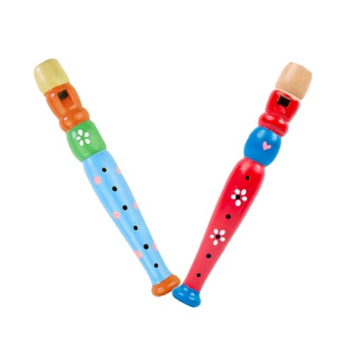 HANABASS 2 Stück Holz Blockflöten für Kleinkinder Pädagogisches Musikspielzeug Fingerfertigkeit und Musiksinn Leicht Robust mit Buntem Cartoon Design für Ab Jahren Zufällige Farbe HANABASS 2 Stück Holz Blockflöten für Kleinkinder Pädagogisches Musikspielzeug Fingerfertigkeit und Musiksinn Leicht Robust mit Buntem Cartoon Design für Ab Jahren Zufällige Farbe von HANABASS