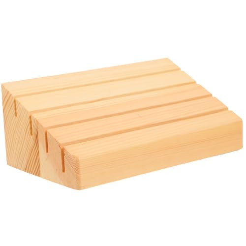 HANABASS 2 Stück Holz Kartenhalter Spielkartenständer Spielkartenhalterung Multifunktional für Kartenspiele und Dekoration Freihändig und Präsentieren von HANABASS