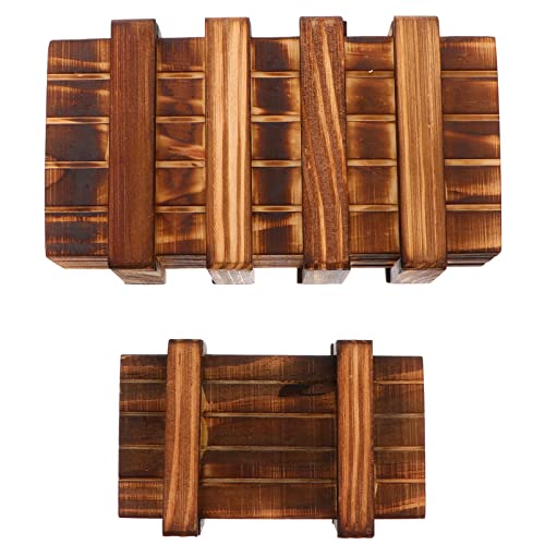 HANABASS 2 Stück Holz Puzzle Box für Rätselbox für Geldgeschenke Trickkasten mit Deckel für Kreative und Herausforderungen Geeignet für Erwachsene HANABASS 2 Stück Holz Puzzle Box für Rätselbox für Geldgeschenke Trickkasten mit Deckel für Kreative und Herausforderungen Geeignet für Erwachsene von HANABASS