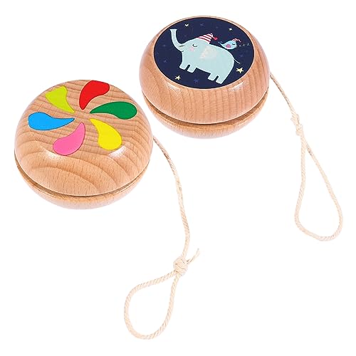 HANABASS 2 Stück Holzspielzeug mit Responsivem Ball für Anfänger Doppelseitiges für Bildung und Spielspaß HANABASS 2 Stück Holzspielzeug mit Responsivem Ball für Anfänger Doppelseitiges für Bildung und Spielspaß von HANABASS