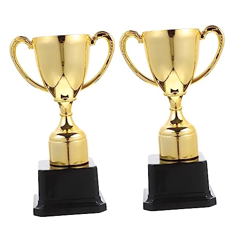 HANABASS 2 Stück Kleine Goldene Kunststofftrophäen für Preisverleihungen Partys und Wettbewerbe Leichte und Kreative Auszeichnung für Junge HANABASS 2 Stück Kleine Goldene Kunststofftrophäen für Preisverleihungen Partys und Wettbewerbe Leichte und Kreative Auszeichnung für Junge von HANABASS